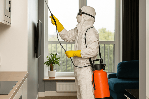 Discreet pest control vehicle ready for service